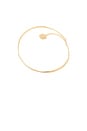 view 3 of 3 Santorini Shell Arm Cuff in Gold