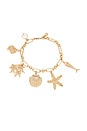 view 2 of 3 Oceanic Dreams Charm Bracelet in Gold