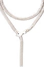 view 4 of 4 COLLAR LARIAT WRAP in Silver