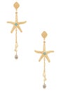 view 1 of 2 Starfish Seeker Drop Earrings in Gold