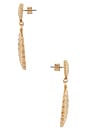 view 2 of 2 BOUCLES D'OREILLES PENDANTES SUN DRENCHED in Clear Crystal & Gold