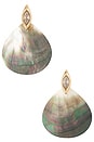 view 1 of 2 PENDIENTES VISTOSOS SHELL in Shell & Gold