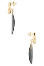 view 2 of 2 PENDIENTES VISTOSOS SHELL in Shell & Gold