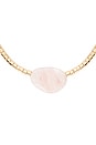 view 2 of 2 Beaded Rose Nugget Necklace in Rose & Gold