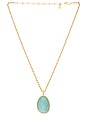 view 1 of 2 Amazonite Pendant Necklace in Amazonite & Gold