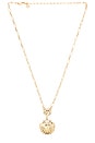 view 1 of 2 Santorini Pendant Necklace in Clear Crystal & Gold