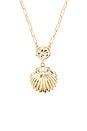 view 2 of 2 Santorini Pendant Necklace in Clear Crystal & Gold