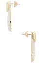 view 2 of 2 Majestic Stone Earrings in Gold