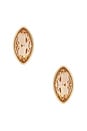 view 1 of 2 Crystal Marquise Stud Earrings in Gold