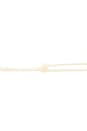 view 3 of 3 Crystal Drop Cord Necklace in Cream & Gold