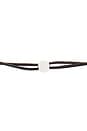 view 3 of 3 Metal Drop Cord Necklace in Black & Silver