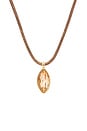 view 2 of 3 Gifting Marquise Necklace in Chocolate