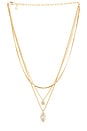 view 1 of 3 Classic Multi Stone Pendant in Gold