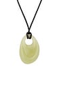 view 2 of 3 Resin Drop Cord Necklace in Olive, Black & Gold