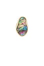 view 1 of 3 Abalone Hidden Gem Ring in Gold