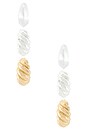 view 4 of 3 Two-tone Essential Hoop Set in Multi