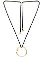 view 1 of 2 Eternal Orbit Cord Necklace in Black