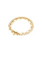 view 4 of 6 Crystal & Oval Chain Bracelet Set in Gold