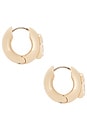 view 2 of 3 Glowing Gem Earrings in Gold