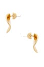 view 2 of 4 Molten Disc Stud Earrings in Gold