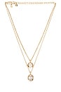 view 1 of 2 COLLIER PENDENTIF CRISTAL SERTI CLOS in Gold