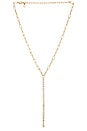 view 1 of 2 Crystal Line Pendant Necklace in Gold