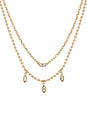 view 2 of 2 Mini Crystal Charm Necklace in Gold