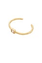 view 1 of 3 Molten Crystal Cuff in Gold