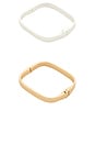 view 7 of 6 Rounded Square Cuff Set in Multi