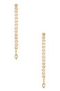 view 1 of 2 Marquise Edge Linear Earrings in Gold