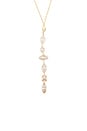 view 2 of 3 Bezel-set Multi-stone Necklace in Gold