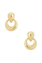 view 1 of 2 BOUCLES D'OREILLES DOOR in Gold