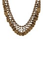 view 2 of 2 COLLIER AVEC DISQUES in Brass & Opal