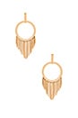 view 1 of 2 PENDIENTES CON FLECOS in Gold