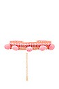 view 2 of 2 COLLIER À POMPONS in Pink