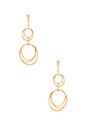 view 1 of 2 Multi Ring Earrings in Gold
