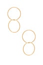 view 1 of 2 Joining Circle Earrings in Gold
