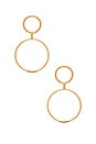 view 1 of 2 Circle Link Earrings in Gold