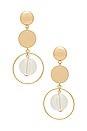 view 1 of 2 Double Circle Earrings in Gold