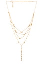 view 1 of 2 Crystal Droplets Lariat in Gold
