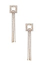 view 1 of 2 Square Tassel Earrings in Gold