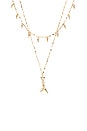 view 2 of 2 Layered Shark Tooth Necklace in Gold