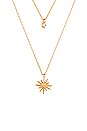 view 2 of 2 Layered Star Necklace in Gold