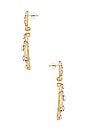 view 2 of 2 PENDIENTE in Clear & Gold