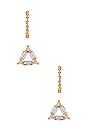 view 1 of 2 Earring Set of 2 in Clear & Gold