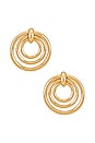 view 1 of 2 Layered Circle Earrings in Gold