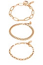 view 1 of 4 Chain Bracelet Set in Gold