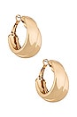 view 1 of 2 Chunky Hoop in Gold