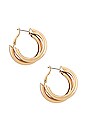 view 2 of 2 Chunky Hoop in Gold