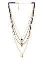 view 1 of 3 Hamsa Layered Necklace in Gold